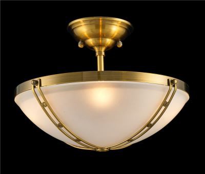 Frosted গ্লাস বোল সঙ্গে সহজ শৈলী সিলিং মাউন্ট লাইট